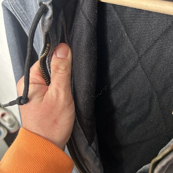 Y2K Carhartt Quilt-Lined Jacket “Stone Blue” WJ130 STM - Picture 10 of 10
